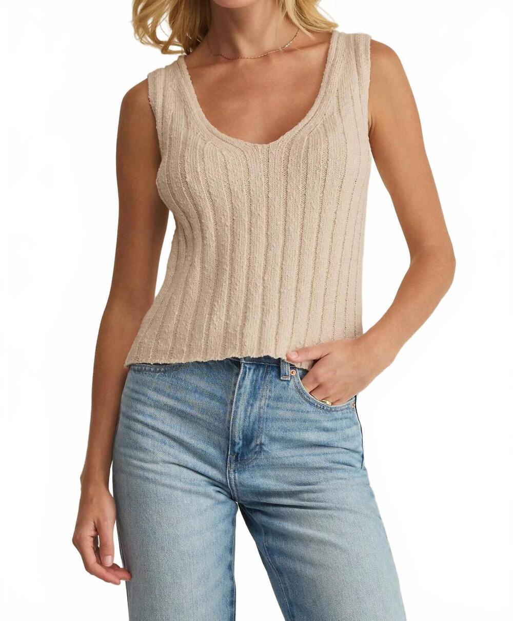 NEW Z SUPPLY acadia sweater tank top in island coconut